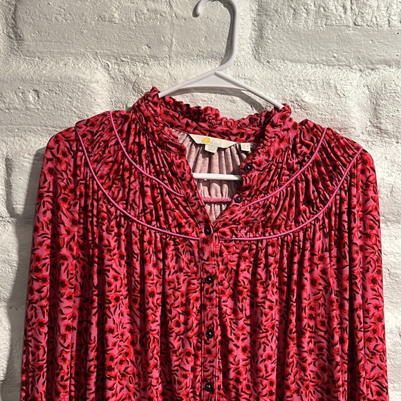 EUC BODEN Button Down Floral Blouse - Picture 7 of 9